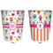 Girly Monsters Trash Can White - Front and Back - Apvl