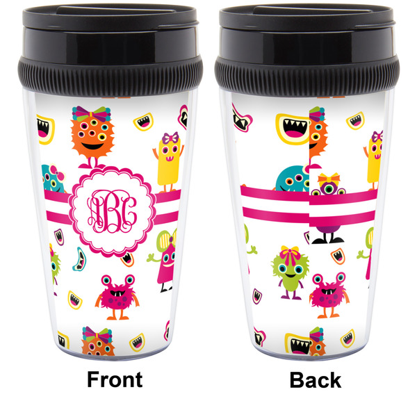 Girly Monsters Travel Mug Approval (Personalized)