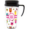 Girly Monsters Travel Mug with Black Handle - Front