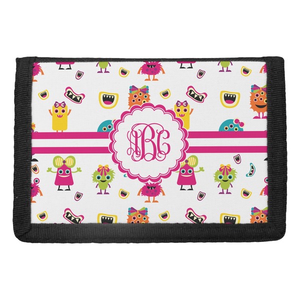 Custom Girly Monsters Trifold Wallet (Personalized)