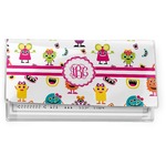 Girly Monsters Vinyl Checkbook Cover (Personalized)