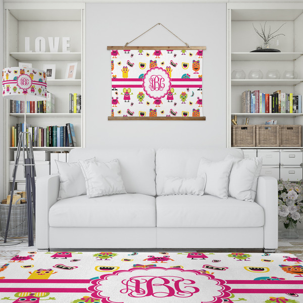 Girly Monsters Wall Hanging Tapestry - IN CONTEXT