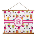 Girly Monsters Wall Hanging Tapestry - Wide (Personalized)