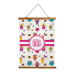 Girly Monsters Wall Hanging Tapestry - Tall (Personalized)