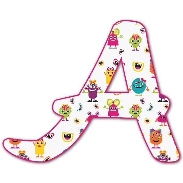 Custom Girly Monsters Letter Decal - Custom Sizes (Personalized)