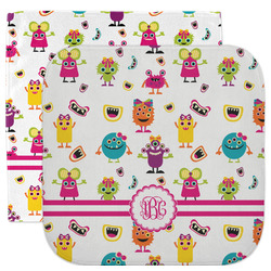 Girly Monsters Facecloth / Wash Cloth (Personalized)