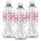 Girly Monsters Water Bottle Labels - Front View