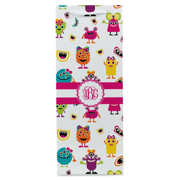 Girly Monsters Wine Gift Bag - Gloss - Front