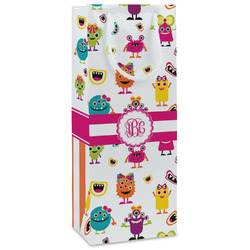 Girly Monsters Wine Gift Bags - Matte (Personalized)