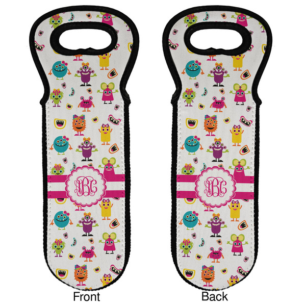 Girly Monsters Wine Tote Front & Back