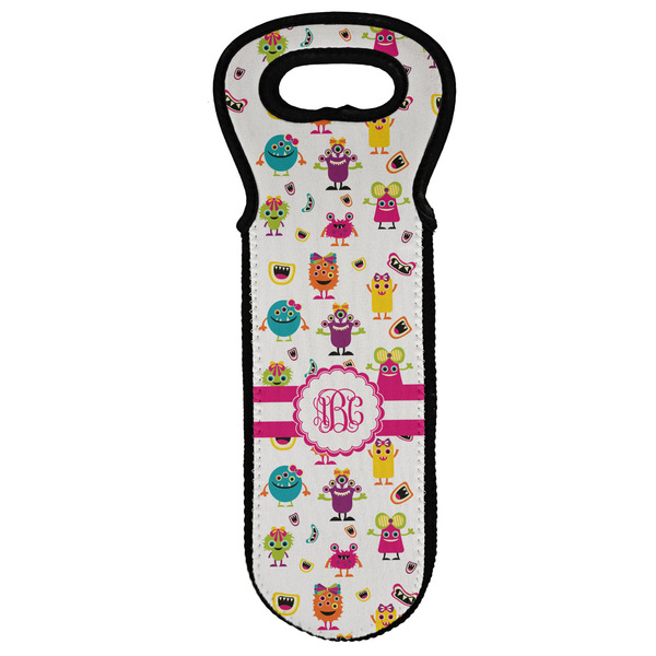 Custom Girly Monsters Wine Tote Bag (Personalized)