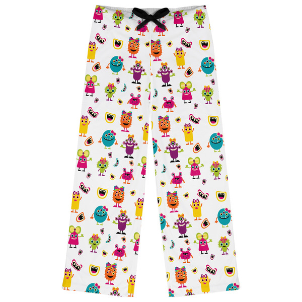 Custom Girly Monsters Womens Pajama Pants - XL
