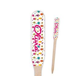 Girly Monsters Paddle Wooden Food Picks (Personalized)