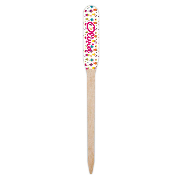 Girly Monsters Wooden Food Pick - Paddle - Single Pick