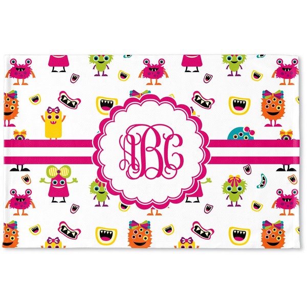 Custom Girly Monsters Woven Mat (Personalized)