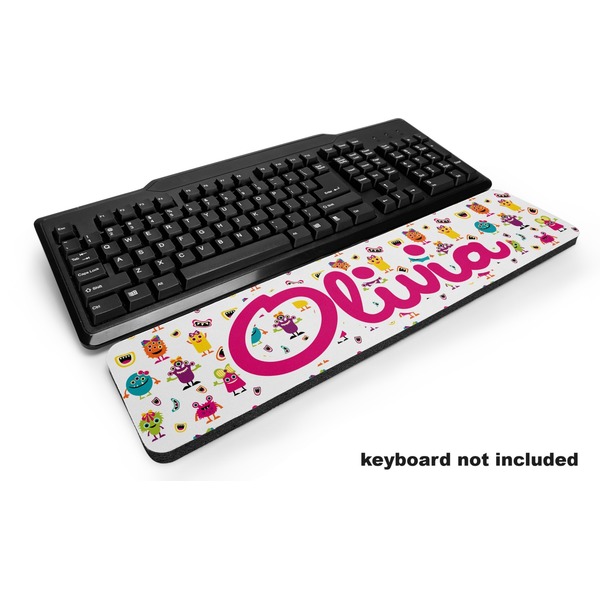 Custom Girly Monsters Keyboard Wrist Rest (Personalized)