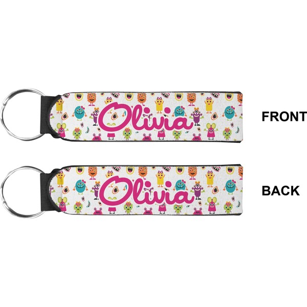 Girly Monsters Wristlet (Front + Back)