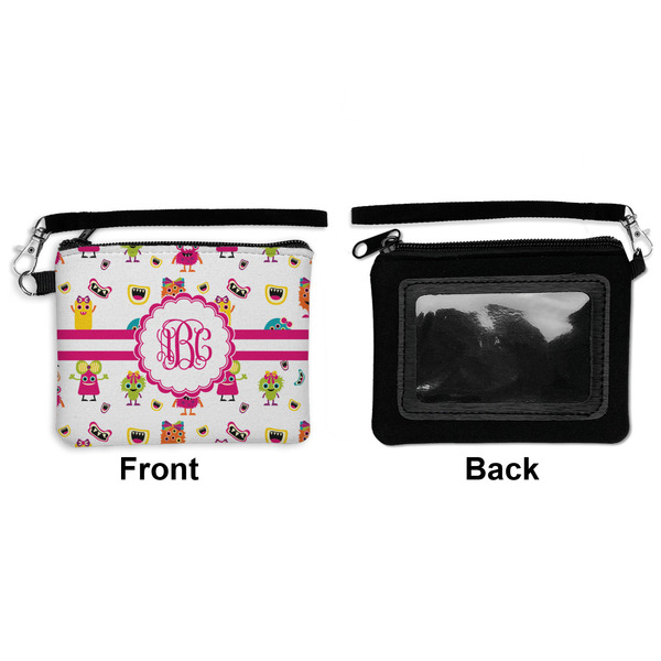 Girly Monsters Wristlet ID Cases - Front & Back