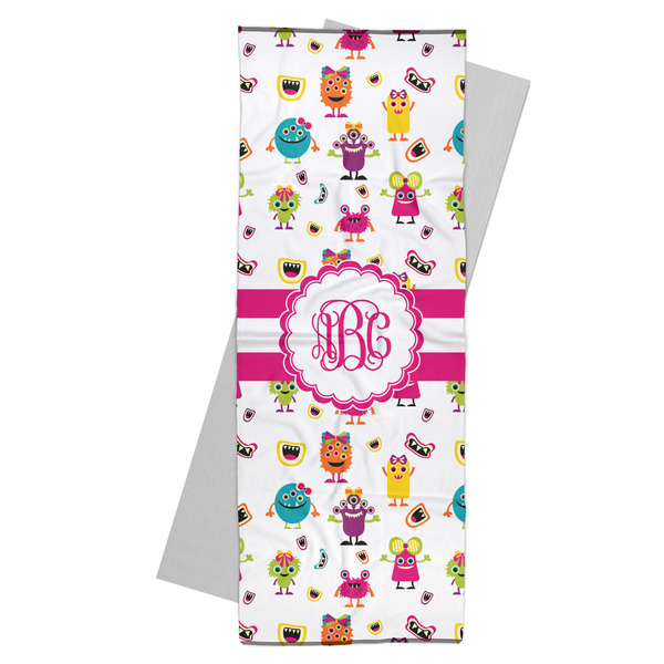 Custom Girly Monsters Yoga Mat Towel (Personalized)