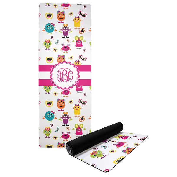Custom Girly Monsters Yoga Mat (Personalized)