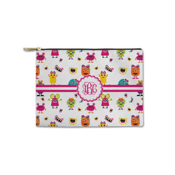 Girly Monsters Zipper Pouch - Small - 8.5"x6" (Personalized)