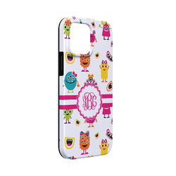 Girly Monsters iPhone Case - Rubber Lined - iPhone 13 Mini (Personalized)