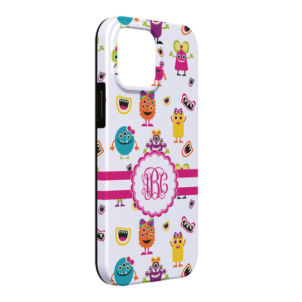 Custom Girly Monsters iPhone Case - Rubber Lined - iPhone 13 Pro Max (Personalized)