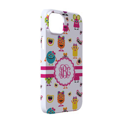 Girly Monsters iPhone Case - Plastic - iPhone 14 (Personalized)