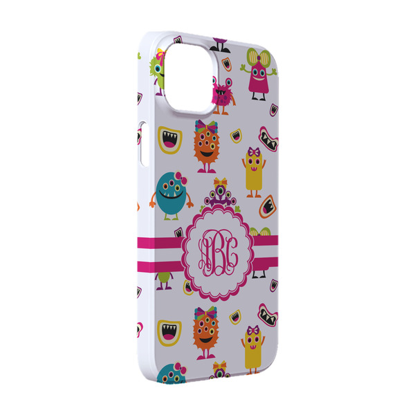 Custom Girly Monsters iPhone Case - Plastic - iPhone 14 Pro (Personalized)