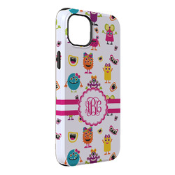 Girly Monsters iPhone Case - Rubber Lined - iPhone 14 Pro Max (Personalized)