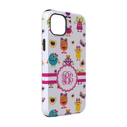 Girly Monsters iPhone Case - Rubber Lined - iPhone 14 Pro (Personalized)