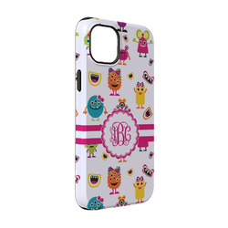 Girly Monsters iPhone Case - Rubber Lined - iPhone 14 (Personalized)