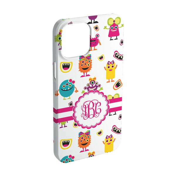 Custom Girly Monsters iPhone Case - Plastic - iPhone 15 Pro (Personalized)