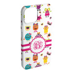 Girly Monsters iPhone Case - Plastic - iPhone 15 Pro Max (Personalized)