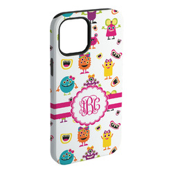 Girly Monsters iPhone Case - Rubber Lined (Personalized)