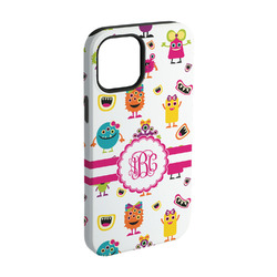 Girly Monsters iPhone Case - Rubber Lined - iPhone 15 (Personalized)