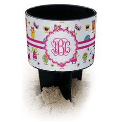 Girly Monsters Black Beach Spiker Drink Holder (Personalized)