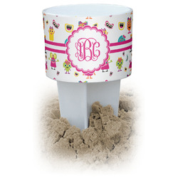 Girly Monsters White Beach Spiker Drink Holder (Personalized)