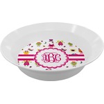 Girly Monsters Melamine Bowl (Personalized)
