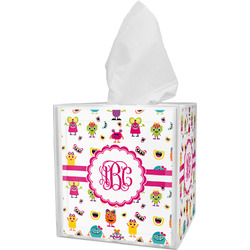 Girly Monsters Tissue Box Cover (Personalized)