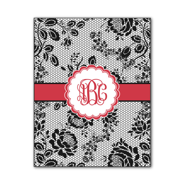 Custom Black Lace Wood Print - 11x14 (Personalized)