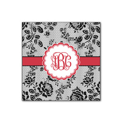 Black Lace Wood Print - 12x12 (Personalized)