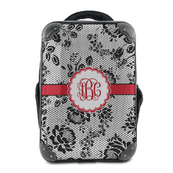 Black Lace 15" Hard Shell Backpack (Personalized)