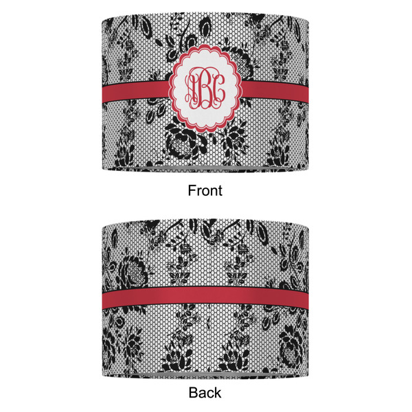 Black Lace 16" Drum Lampshade - APPROVAL (Fabric)