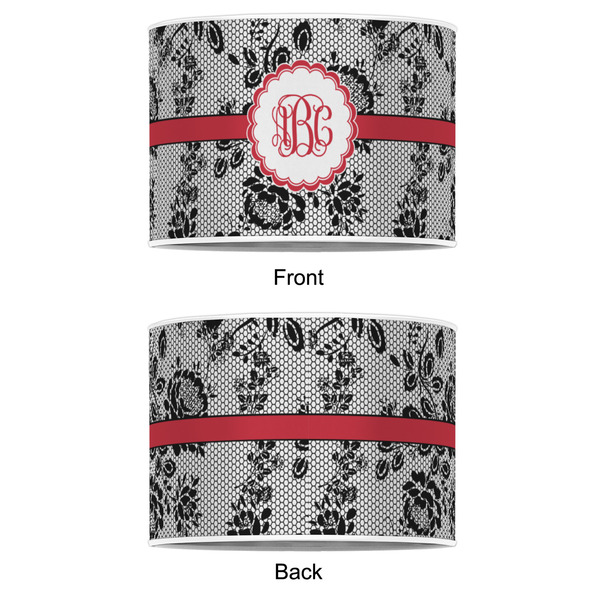 Black Lace 16" Drum Lampshade - APPROVAL (Poly Film)