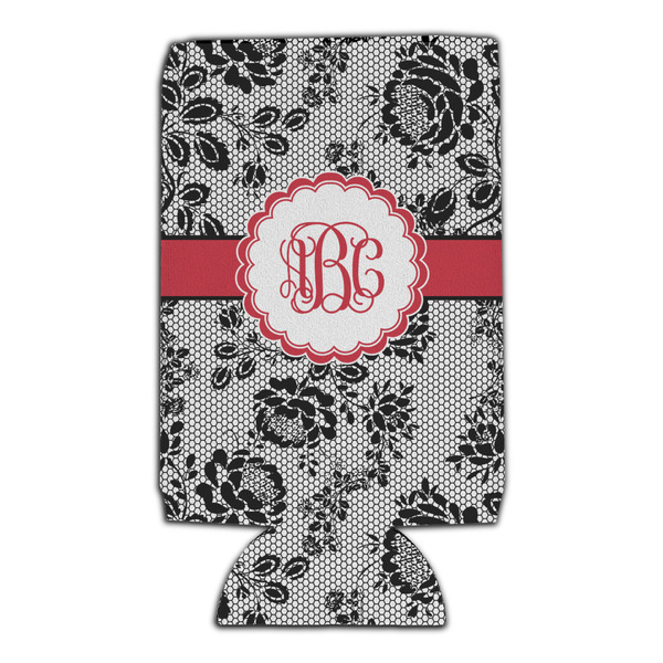 Black Lace 16oz Can Sleeve - Set of 4 - FRONT