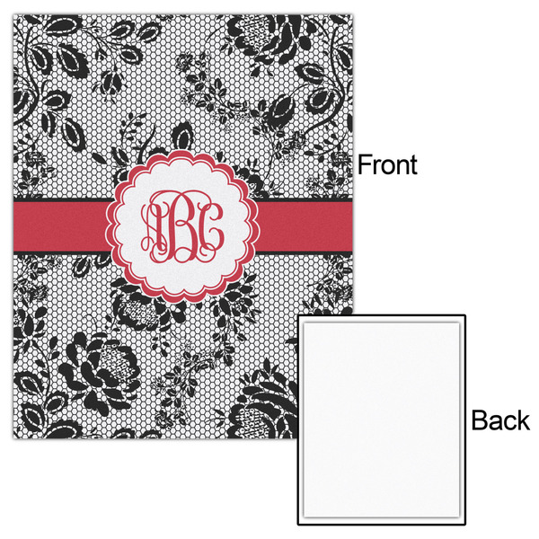 Black Lace 16x20 - Matte Poster - Front & Back