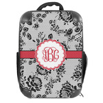 Black Lace Hard Shell Backpack (Personalized)
