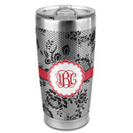 Black Lace 20oz Stainless Steel Double Wall Tumbler - Full Print (Personalized)