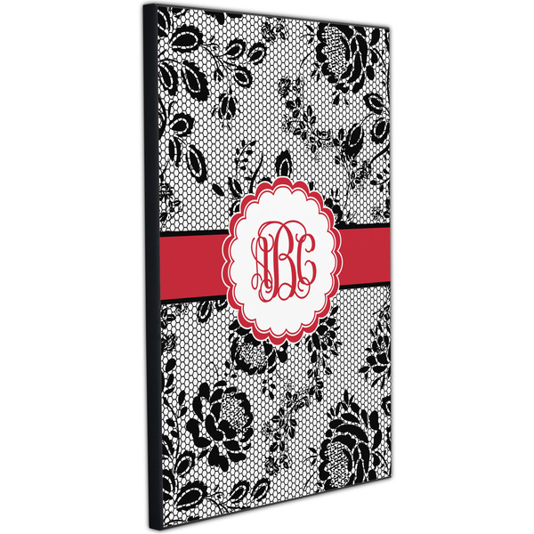 Black Lace 20x30 Wood Print - Angle View